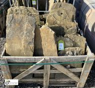 A quantity reclaimed stone Roofing Slates, to crate