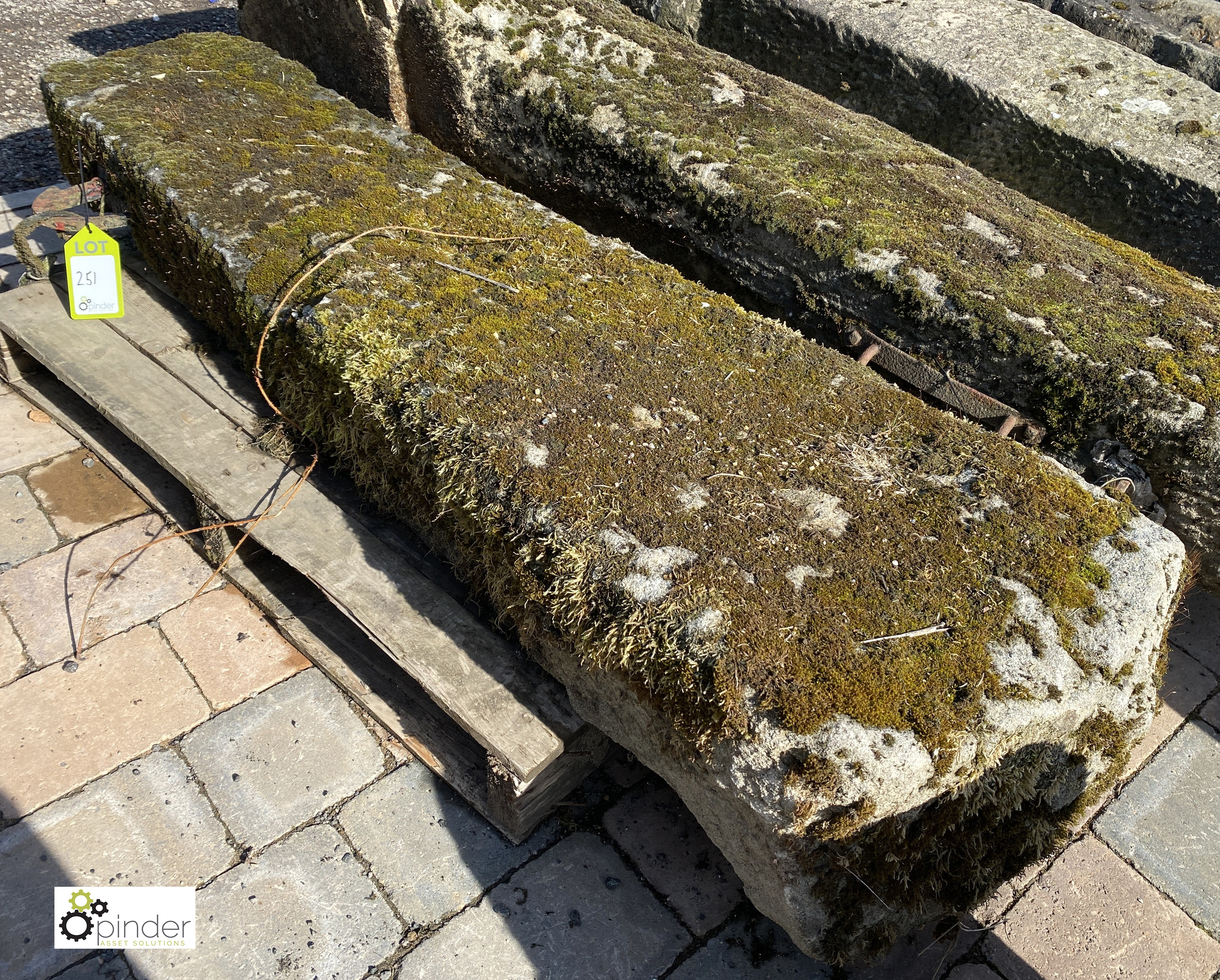 A reclaimed gritstone Field Post, 1600mm high