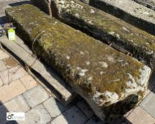 A reclaimed gritstone Field Post, 1600mm high