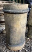 A buff reclaimed Cannon Chimney Pot, 650mm high x