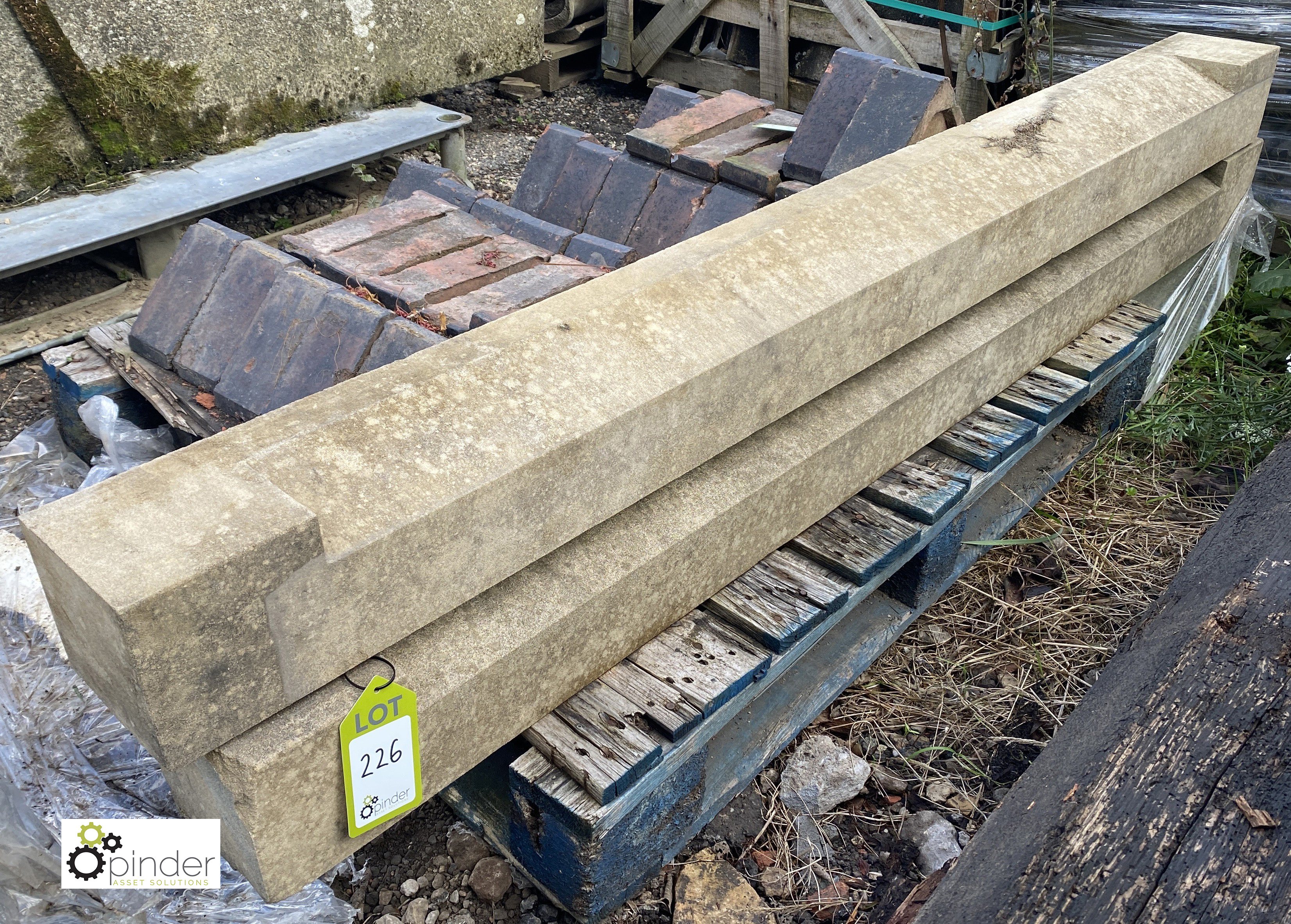 A pair stone Window Cills, approx. 1800mm long - Image 2 of 5