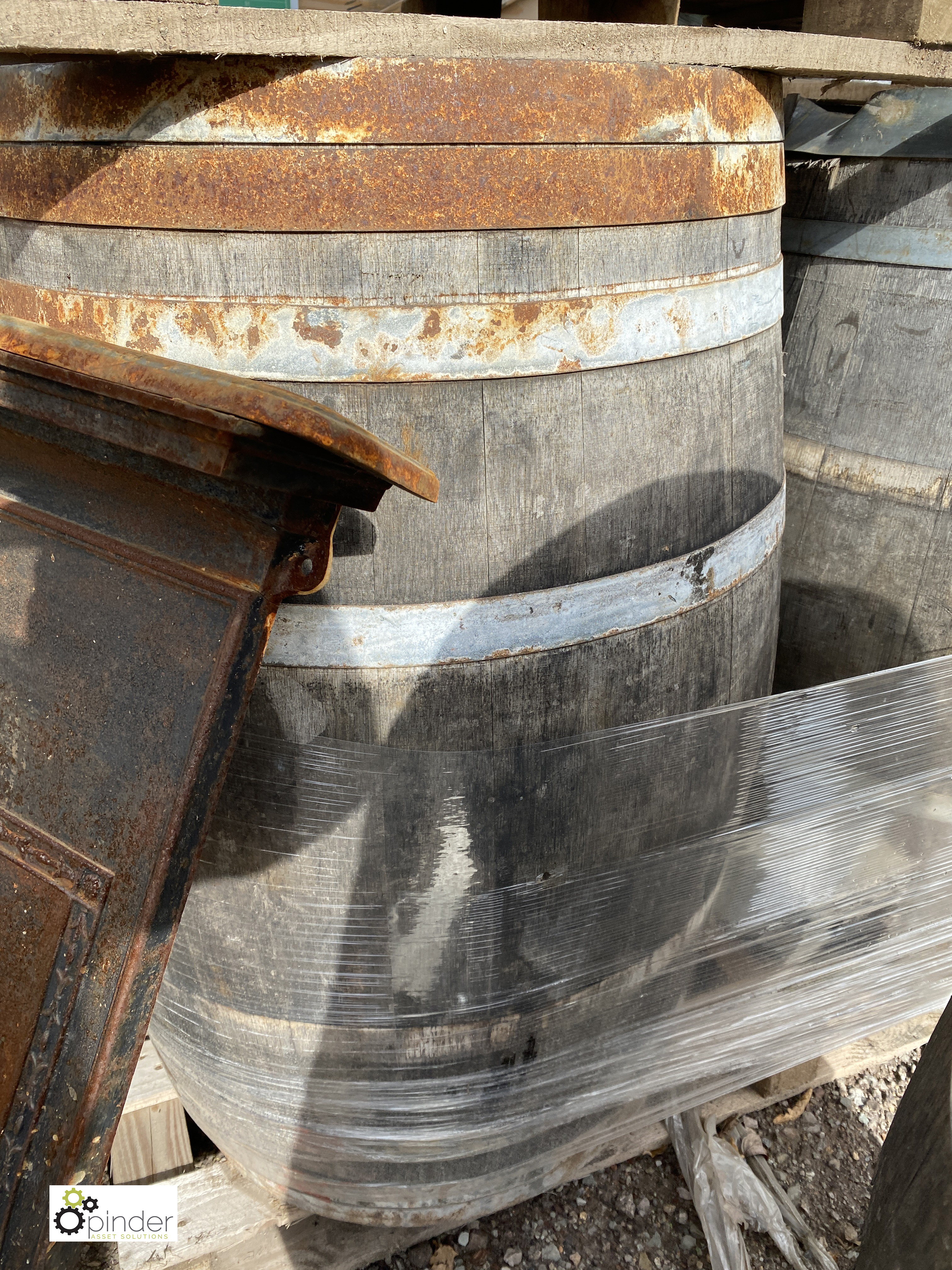 4 reclaimed Whiskey Barrels - Image 2 of 6