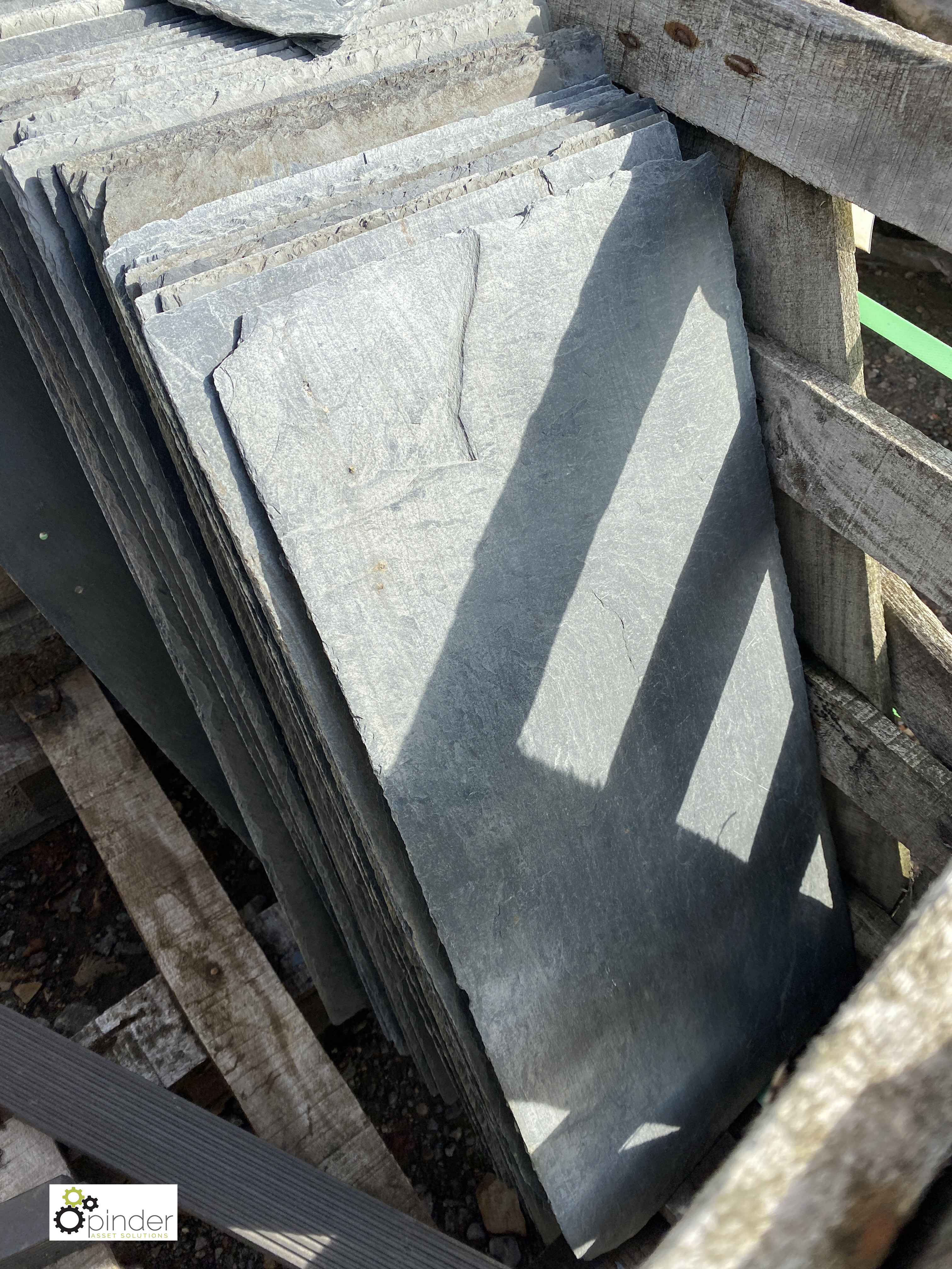 A quantity Roof Slate, 24in x 12in, to 2 crates - Image 7 of 8
