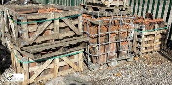 A large quantity reclaimed old English Pantiles, to 4 crates