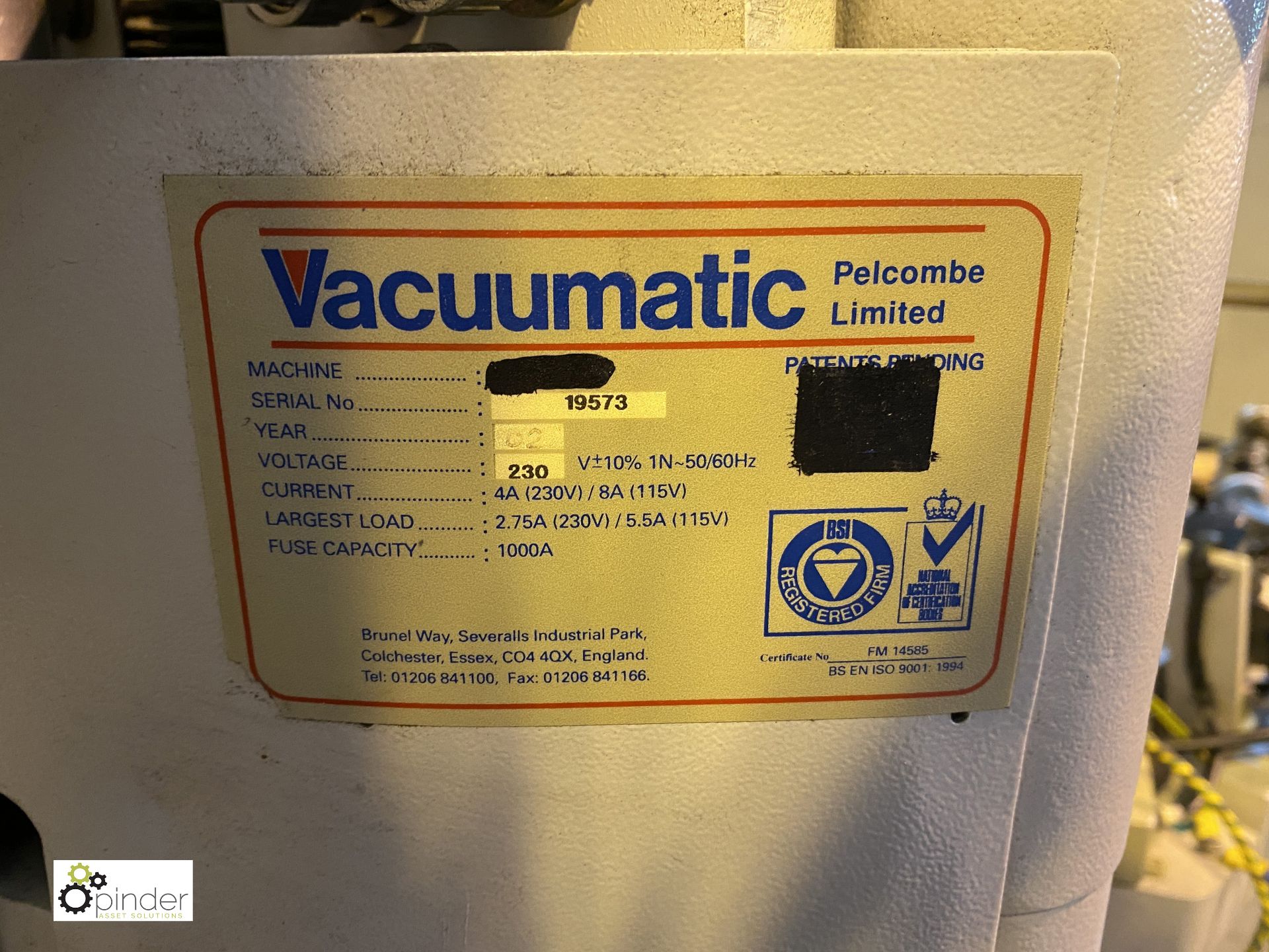 Vacuumatic MK6 Sheet Counter for complete pallets of paper (LIFT OUT FEE: £20 plus VAT on this - Image 7 of 11