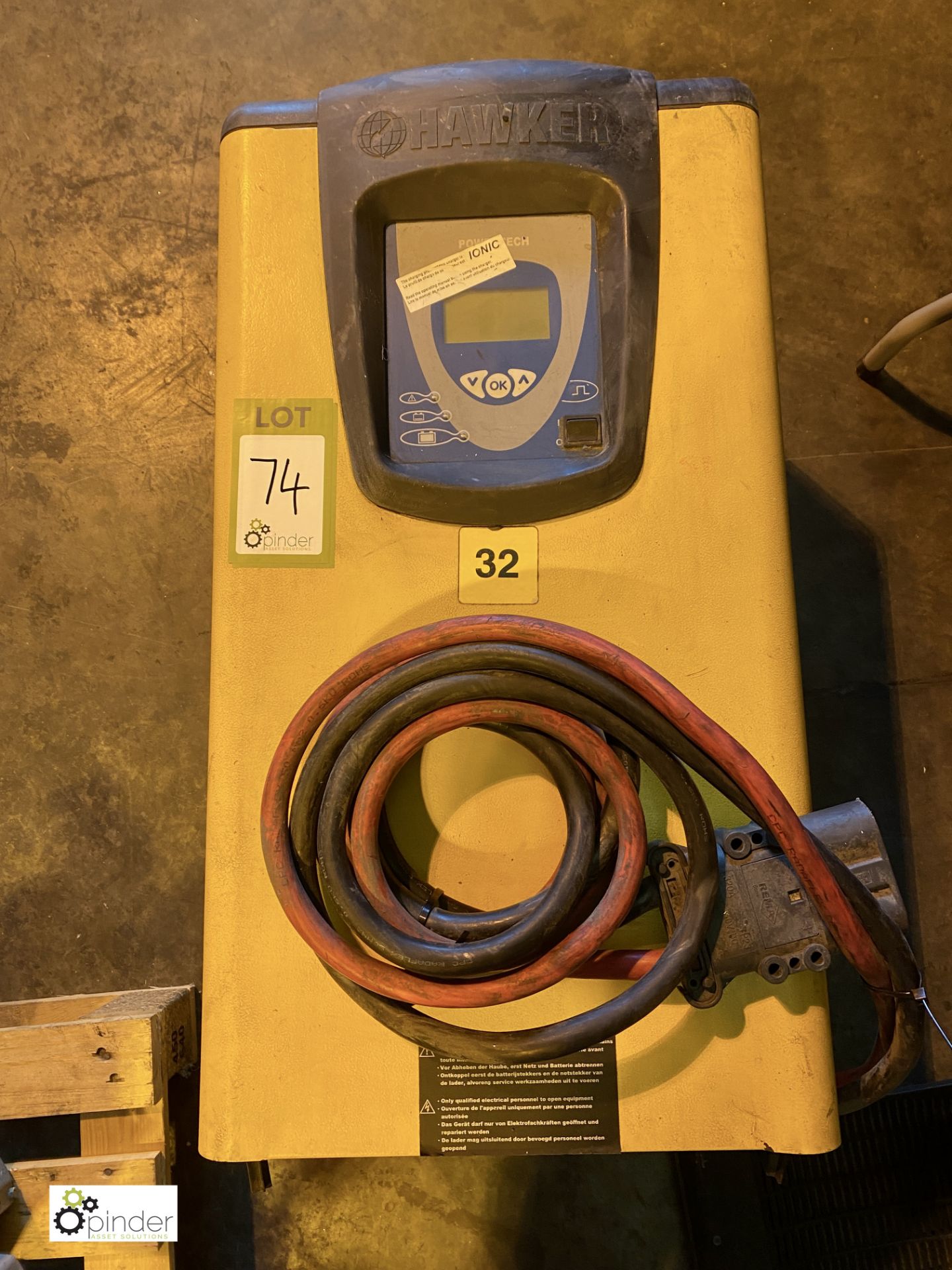 Hawker TC3 PWT80V085B Battery Charger (LIFT OUT FEE: £5 plus VAT on this lot) (LOCATION: Wakefield) - Image 2 of 5