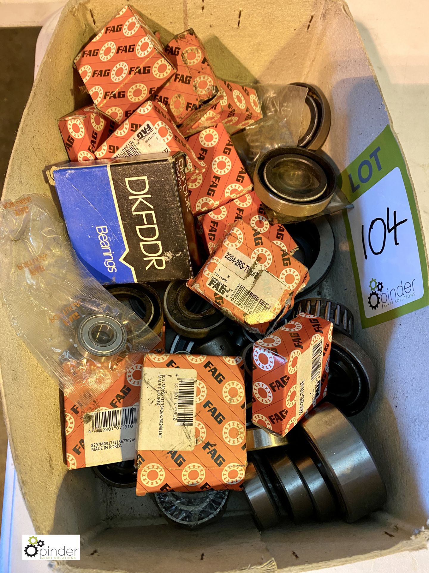 Quantity unused Bearings, to box (purchaser to remove lot from building) (LOCATION: Wakefield)