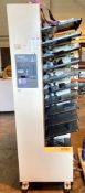 Duplo DC-10000S 10-station Vertical Collator, 240volts, year 2000 (LIFT OUT FEE: £5 plus VAT on this