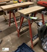 2 Clarke Work Stands and timber Stand (LOCATION: Harbury)