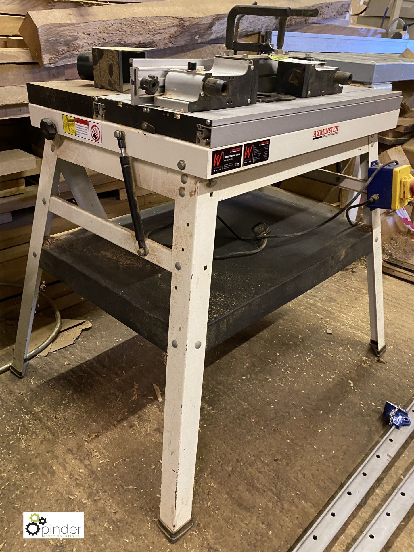 Axminster WHRP Router Table, 780mm x 560mm x 870mm, no router (LOCATION: Harbury) - Image 5 of 6
