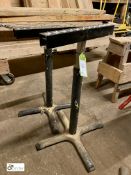 Pair height adjustable ball type Feed Stands, 430mm wide (LOCATION: Harbury)