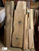 Quantity various Oak Boards and Cut Lengths, up to 1500mm (LOCATION: Harbury)