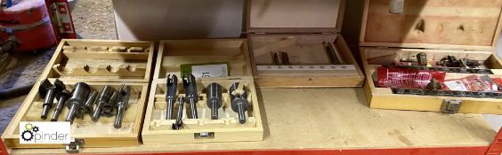 4 part sets various Router Cutters (LOCATION: Harbury)
