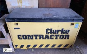 Clarke Contractor steel Site Box, 1230mm x 620mm x 730mm (no padlocks) (LOCATION: Harbury)