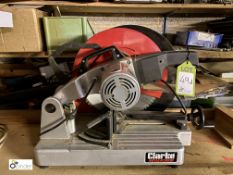 Clarke steel Cut Off Saw, 230volts, 355mm (LOCATION: Warwick)