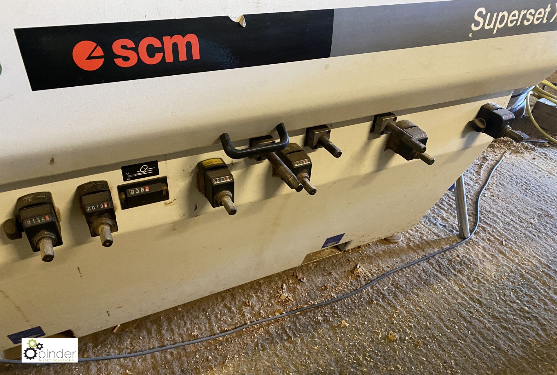 SCM Superset XL 5-head Throughfeed Moulder, 400volts, year 2004, serial number AB162629, with - Image 3 of 23