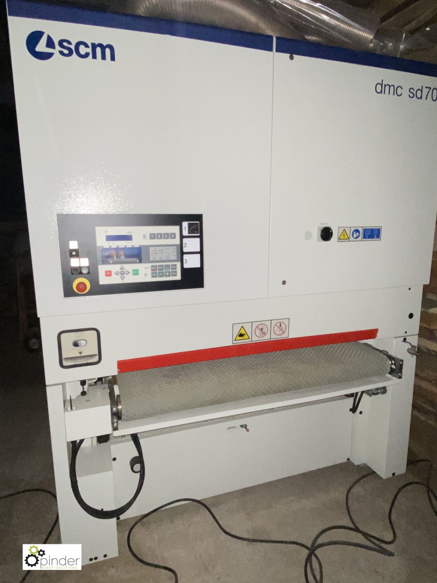 SCM DMC70 RCS 135 wide belt 2 head Finishing Sander, working width 1350mm, serial number - Image 17 of 20