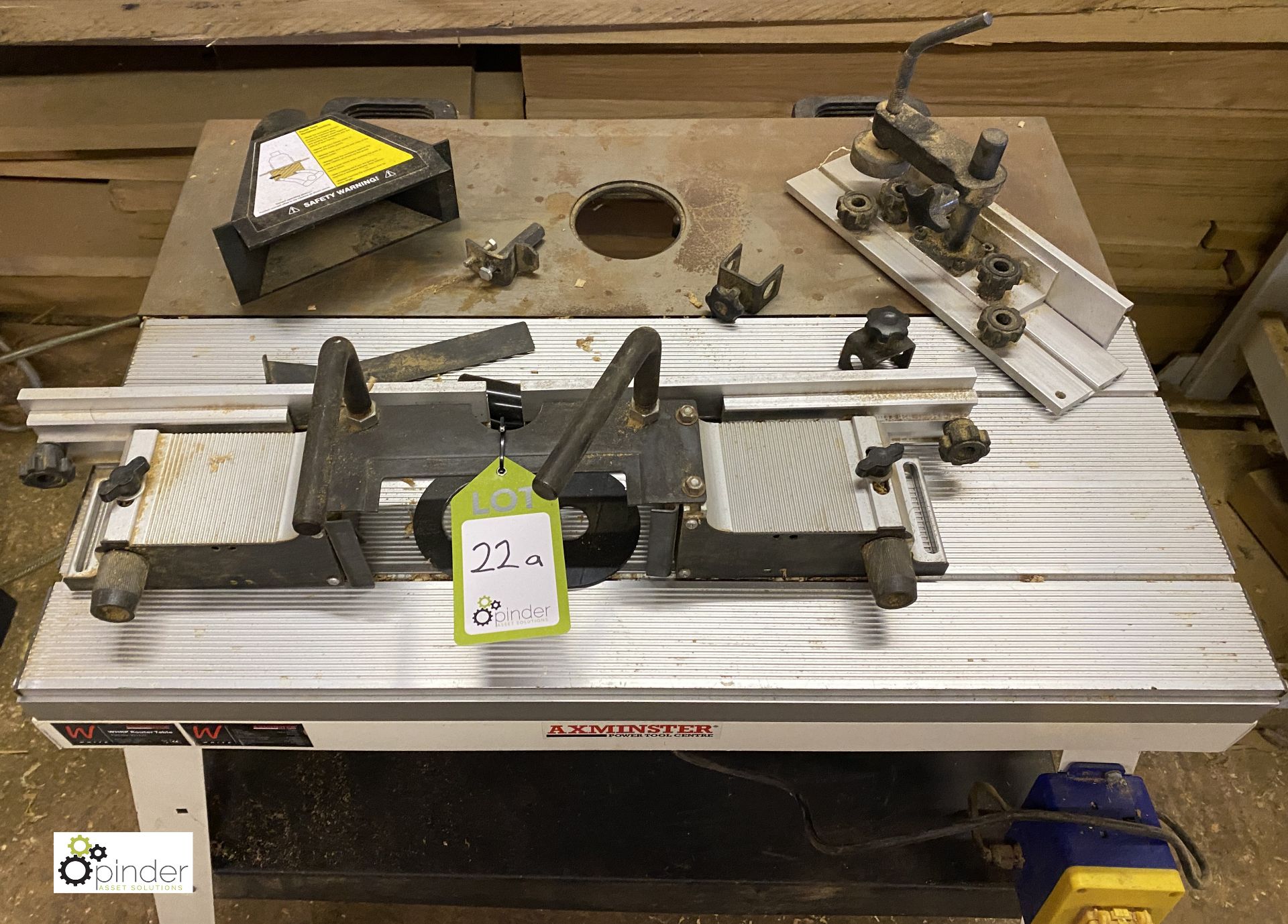 Axminster WHRP Router Table, 780mm x 560mm x 870mm, no router (LOCATION: Harbury) - Image 2 of 6