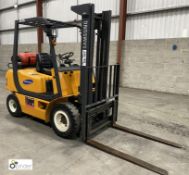 Samsung SF25L LPG Forklift Truck, 2500kg capacity, duplex clearview mast, lift height 3300mm, closed