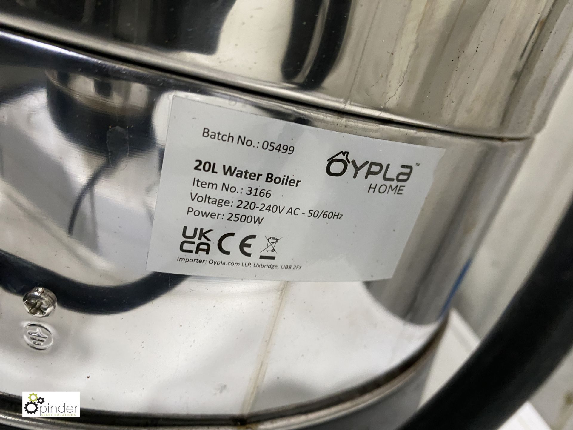 Oypla Water Boiler, 20litres, 240volts - Image 3 of 5