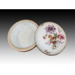 Vienna Hand Painted Floral Powder Box 19th Century