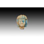 Egyptian Faience Head