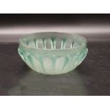 A ROMAN GLASS RIBBED BOWL