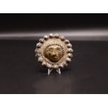 Solid Silver Roman Gold Gilt Amulet