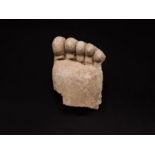 Gandhara Stucco Foot Fragment, 3rd Century