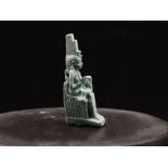 Egyptian Faience Statue Of A Pharaoh