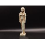 Egyptian Faience Pharaoh Figure