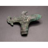 Luristan Bronze Dagger Handle Decorated With Birds 1st Millennium BC