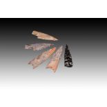 Agate & Obsidian Arrow Heads