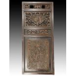 CHINESE CARVED WOODEN PANEL, QING PERIOD (1644-1911)