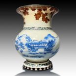 IMPORANT KAWADE SHIBATARO JAPANESE CLOISONNE VASE SIGNED, 19TH CENTURY, MEIJI PERIOD