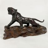 Japanese Bronze Okimono of a tiger (Meiji-era, Circa 1880)