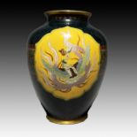 A JAPANESE CLOISONNE ENAMEL VASE DEPICTING A PHOENIX 19TH CENTURY, MEIJI PERIOD