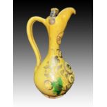 A YELLOW CANAKKALE POTTERY EWER, OTTOMAN TURKEY, 19TH CENTURY