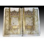 AN ILLUMINATED OTTOMAN QURAN WRITTEN BY ABD AL-WAHHAB IBN DATED 1241/AH