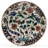 AN IZNIK CERAMIC PLATE turkey, c. 1620.