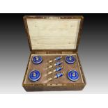 Imperial Russian Enamel Brush & Facial Cleaning Kit With Insignia, 19th Century