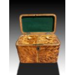 English Regency Period Tortoiseshell Tea Caddy, Early 19th Century