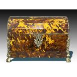 An Colonial Dutch Possibly Bavarian Tortoiseshell Casket, Late 17th Century To Early 18th Century