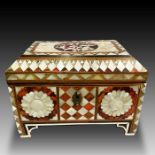 Ottoman Tortoiseshell And Mother-Of-Pearl Box inlaid scribe's box Turkey, Early 19th Century