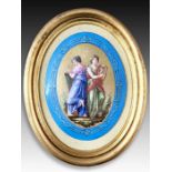 A Sevres Oval Plaque, France 19th Century