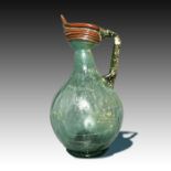 ISLAMIC GLASS DECANTER, 8-9TH CENTURY