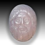 Amethyst Cameo Depicting Zeus, Roman Period Or Later