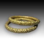Pair Of Parthian Brass Bracelets