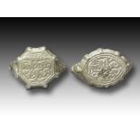 Two Mamluk Silver Rings, Circa 14th Century With Calligraphic Inscriptions