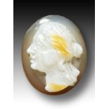 A ROMAN CAMEO DEPICTING A MAIDEN